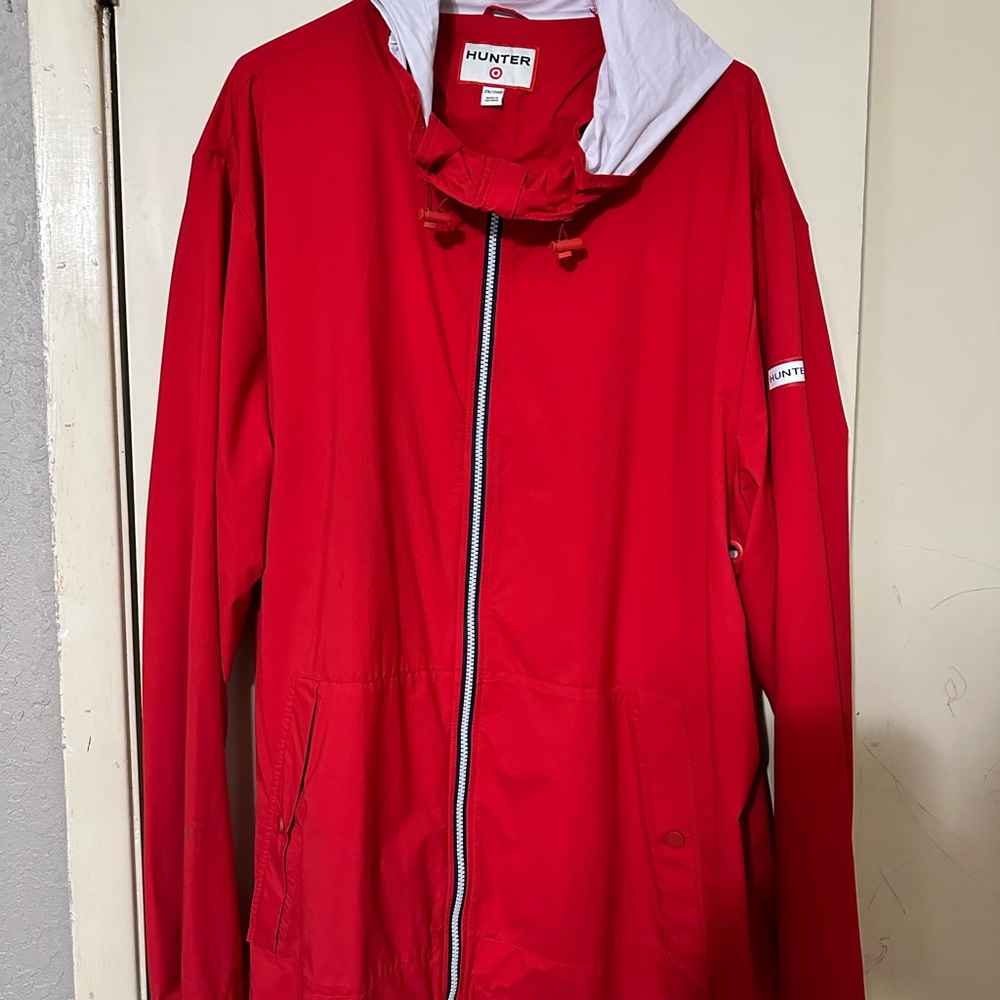 Hunter Vibrant Red Hooded Jacket